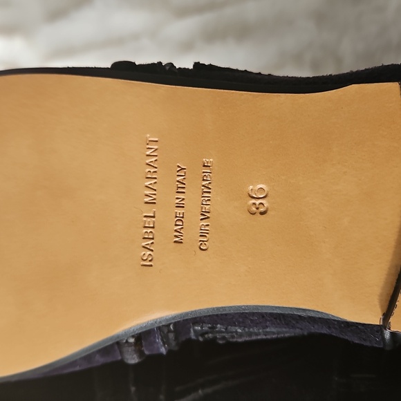 NIB Isabel Marant Black and Navy Ankle Boots 36
